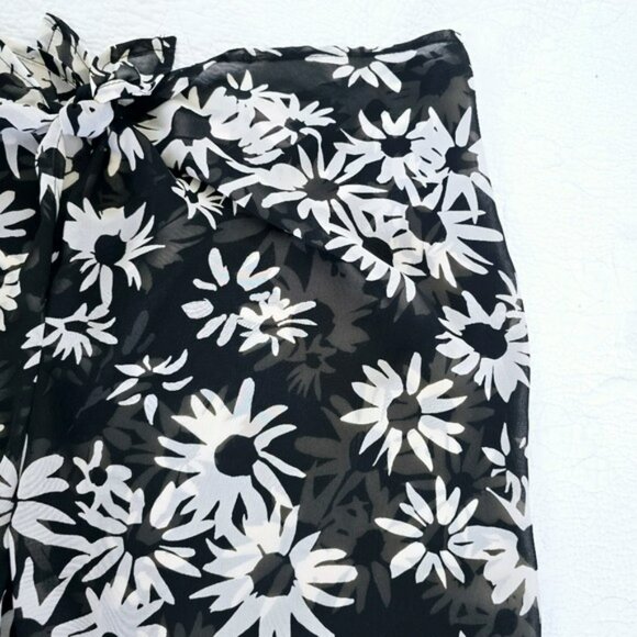 Victoria's Secret Sheer Pants Size Small Beach Swim Coverup Black White - Picture 8 of 15